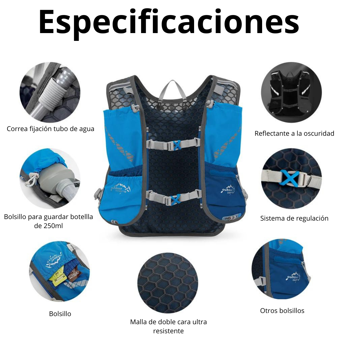 Inoxto Camelbag Mochila Hidratación 5L